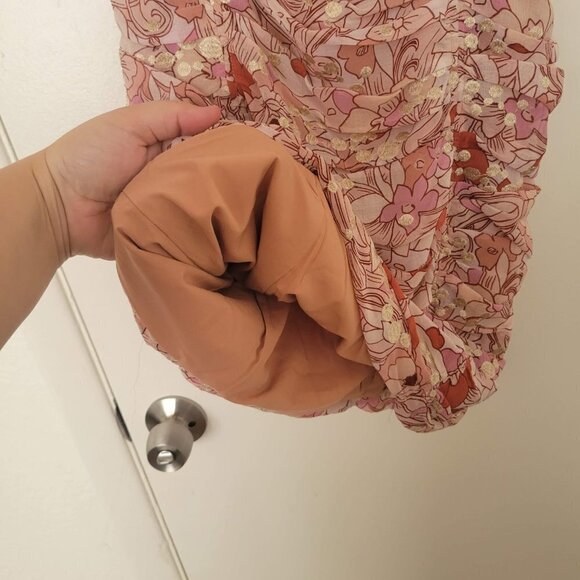 NEW BTFL-Life Women's Large Terra Cotta Ruched Mini Dress Large - Picture 7 of 15